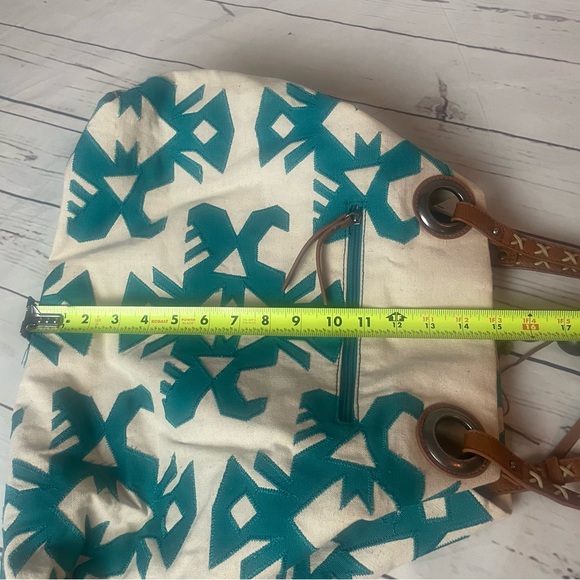 Lucky Brand Turquoise Covina Tote - Picture 13 of 14
